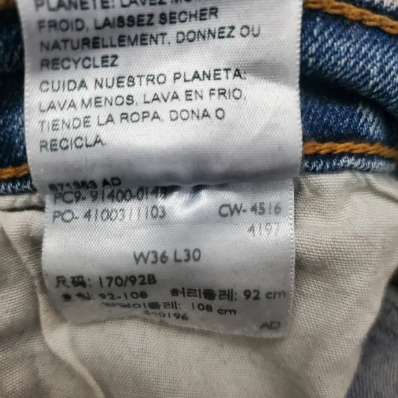 VINTAGE Levi's Denim Jeans size W36 L30 - Picture 14 of 16